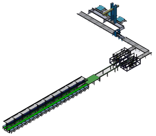 九陽(yáng)人工裝盒，自動(dòng)裝箱碼垛線
